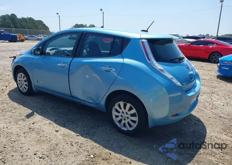 2015 Nissan Leaf S from USA, damaged, VIN 1N4AZ0CPXFC323150
